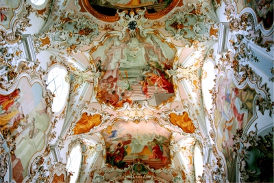 Deckenbemalung in der Stiftskirche