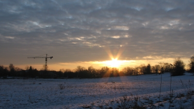 Die Sonne sagt Guten Morgen!