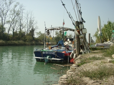 Fischerboot in Bibione