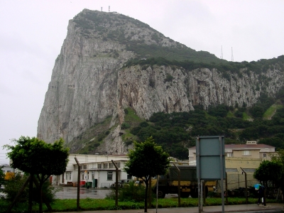 Viel Regen am Felsen von Gibraltar
