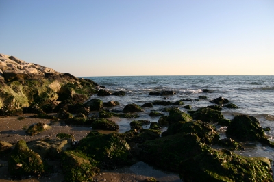 Sonnenuntergang in Cavallino am Strand