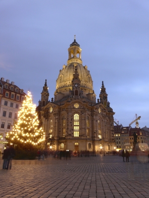Dresdner Frauenkirche zu Weihnachten (HDR)