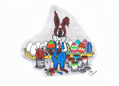 Osterhase at work