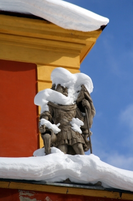 Skulptur im Schnee