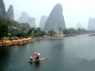 Bootspartie in der Nähe von Guilin/China