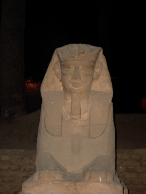 Sphinx am Luxor-Tempel (Ägypten)