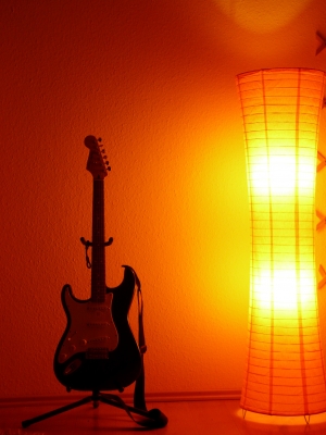 Gitarre und Licht