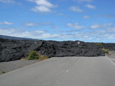 Lava auf dem Highway