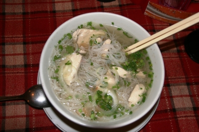 Leckere Suppe zum Frühstück in Vietnam