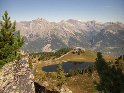 Blick auf die Bergstation Traquet und Lac Noir / 2