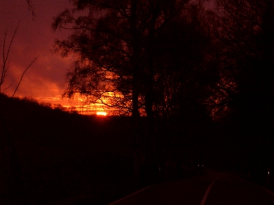 Sonnenuntergang auf der Insel Rügen