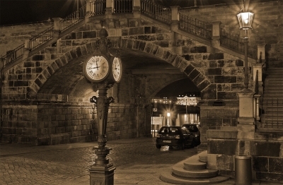 Nostaligsche Uhr in Dresden