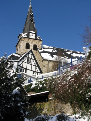 Kirche am Markt im Winter