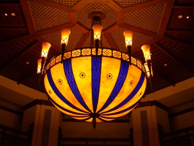 Deckenlampe im Dubai Mall