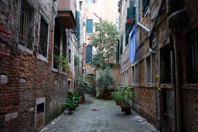 Venedig: Sestiere di Cannaregio, stille Nebengasse