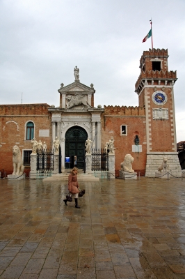 Venedig : Sestiere di Cannaregio: Landeingang ins Arsenal