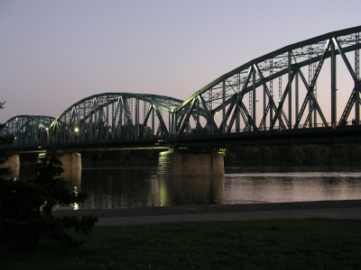 Die Brücke über die Weichsel bei Torun