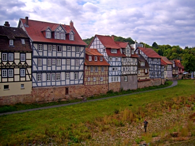 Häuserkette an der Fulda