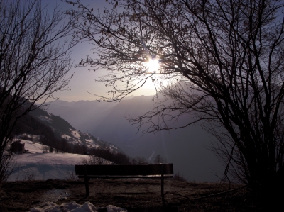 Abendruhe über dem Rhonetal