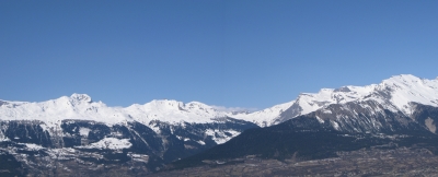 Panorama über dem Rhonetal