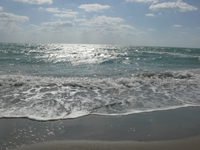 on the beach