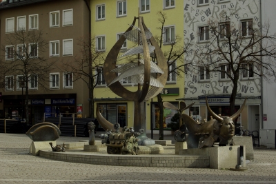 Bodensee Friedrichshafen 7 -  Brunnenfiguren