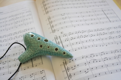 Ocarina auf Noten