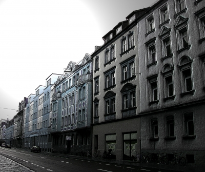 Fassaden in der Henkestrasse, Erlangen