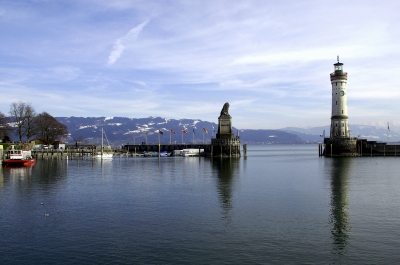 Bodensee Lindau 9 - Hafeneinfahrt