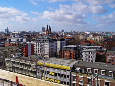 Ausblick über Hamburg