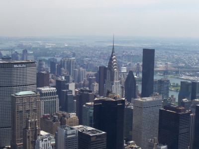 Blick auf New York vom Empire State Buildung