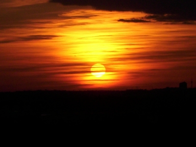 Sonnenuntergang über Berlin