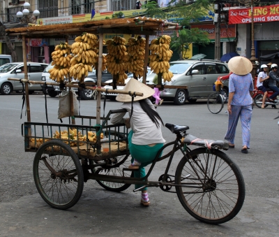Bananenstand, Saigon, Vietnam