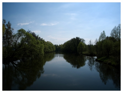 Flusslandschaft der Fulda in Fulda