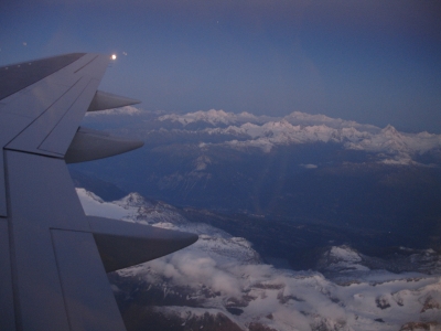 Flug über die Schweiz