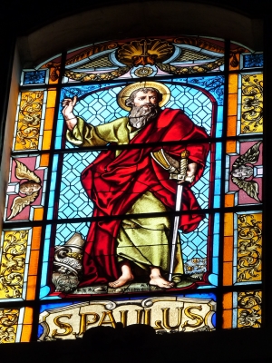 Fenster im Dom zu Lecce (Italien)