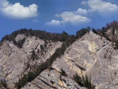 Felswände über Unterseen bei Interlaken
