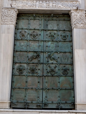 Bronzetür der Kathedrale von Canosa (Italien)