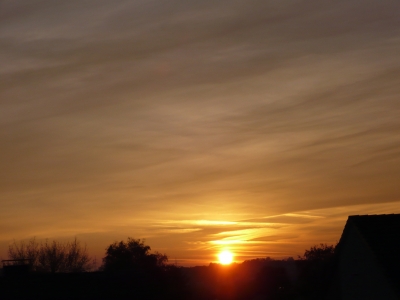 Sonnenuntergang  im Sauerland