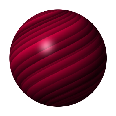 Kugel dunkelrot - ball dark red