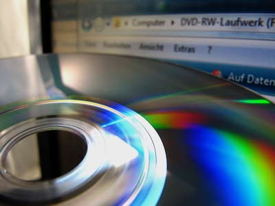 DVD und Bildschirm