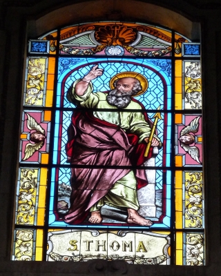 Apostel-Fenster in Lecce (Italien)