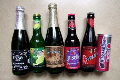 Auswahl von belgischen Bieren