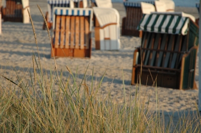 Strandkorbidylle im Herbst