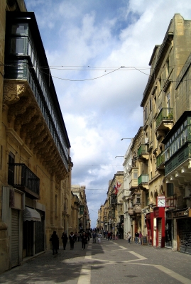 Gasse in Valletta/Malta
