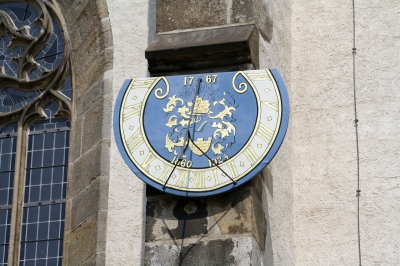 Sonnenuhr am Dom zu Bautzen