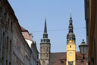 Rathaus und Dom in Bautzen