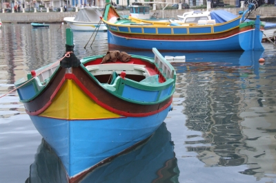 Fischerboot in Sliema