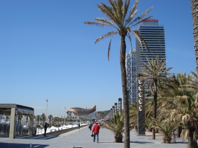 Promenade in Barcelona