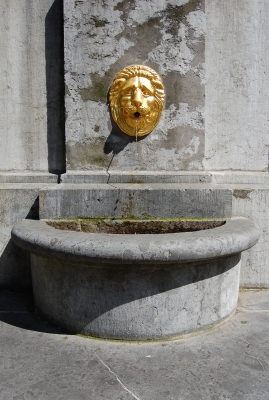 Der Hotmannspief Brunnen zu Aachen, Detail